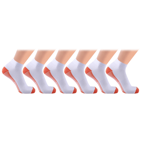 MorningSave: 6-Pack: Extreme Fit White Copper-Infused Compression Ankle ...