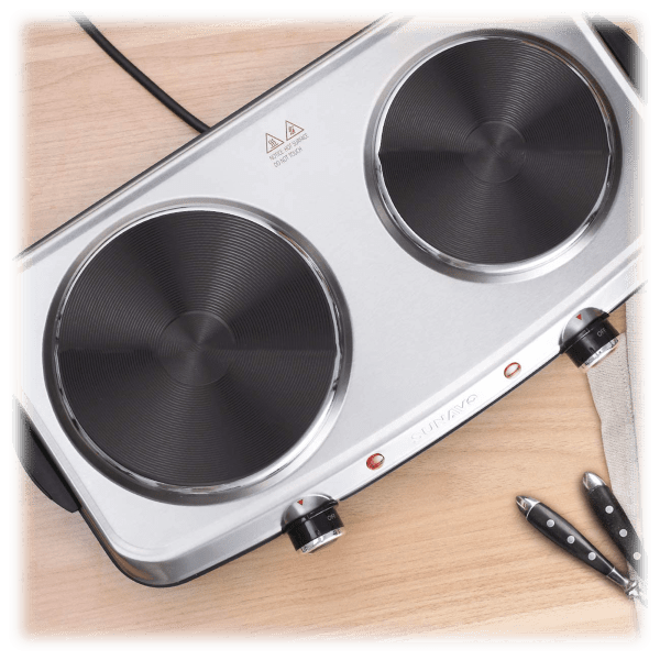 SideDeal Sunavo 1800watts Electric Hot Plates Double Burner with Handles