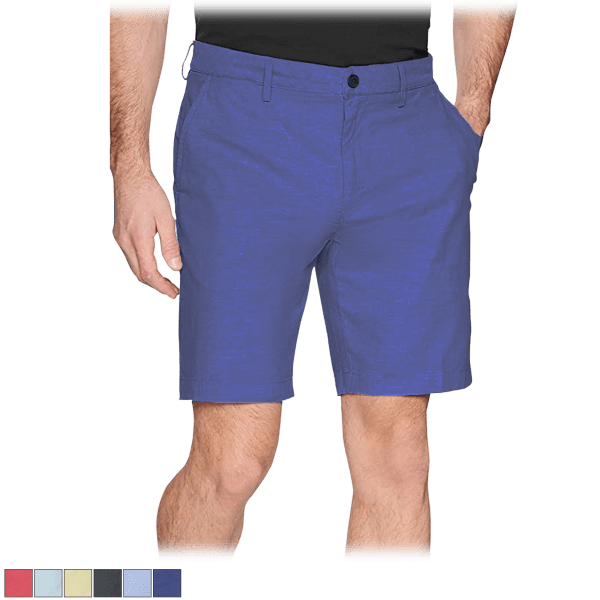 SideDeal: 3-Pack: Men's Flat-Front Cotton Stretch Oxford Chino Shorts