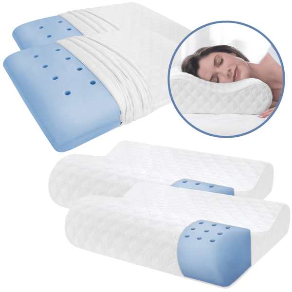 2-Pack: Memory Foam Pillows with iCool Technology