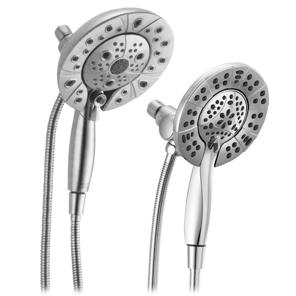 Delta In2ition 2-in-1 Dual Showerhead in Brushed Nickel