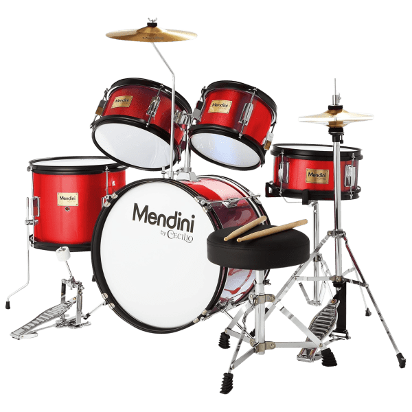 Mendini by Cecilio 5-Piece Junior Drums & Percussion Set