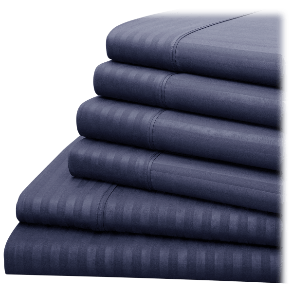 SideDeal Hotel New York 6Piece Dobby Stripe Sheet Set