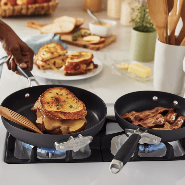 Fan Cooking Set MorningSave: Calphalon Select 14-Piece Space-Saving Hard-Anodized ...