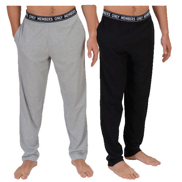2-Pack: Men's Members Only Cotton Jersey Jogger or Lounge Pants