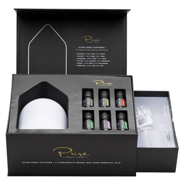 Pure Daily Care Aromatherapy Diffuser with 6 Essential Oils