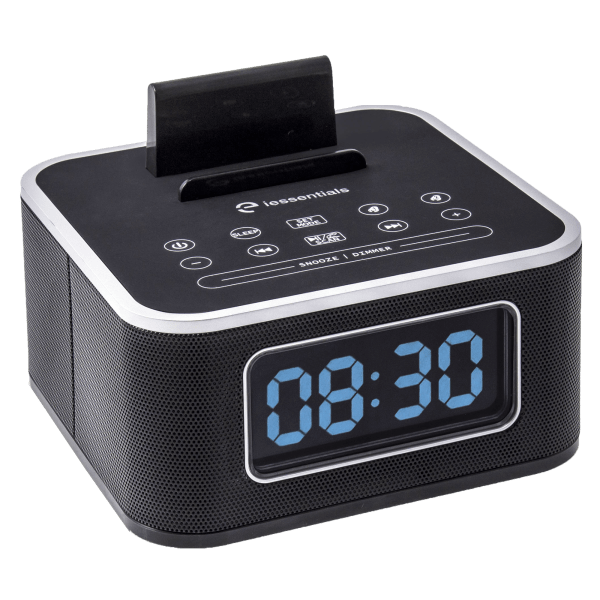 iessentials Bluetooth Stereo Speaker & Dual Alarm Clock Radio