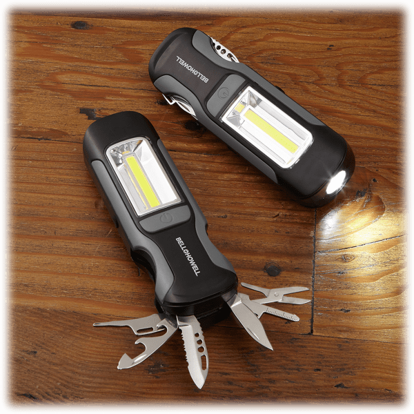 MorningSave 2Pack Bell + Howell 7in1 MultiTool and Light