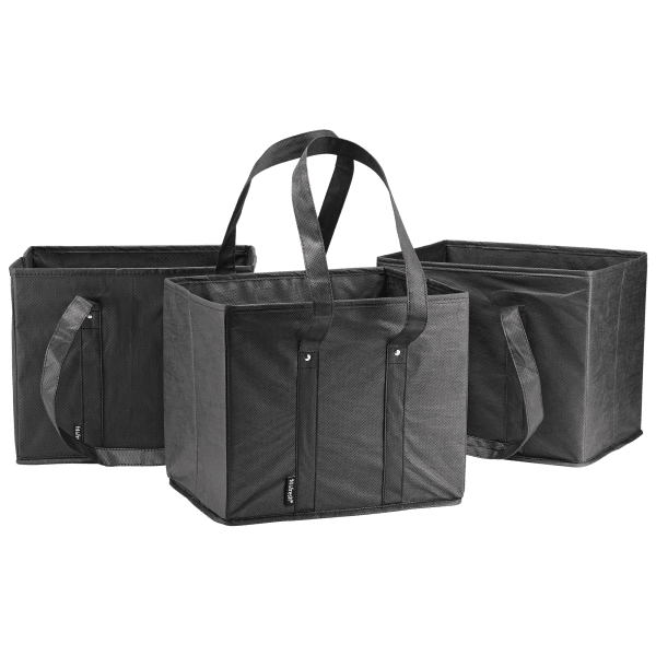 MorningSave: 3-Pack: Fit & Fresh Collapsible Shopping Box Bags