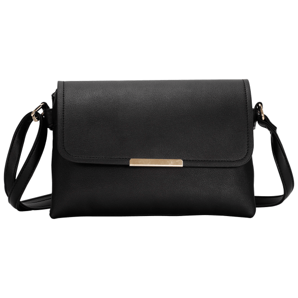 MorningSave: La Terre Vegan Leather Triple Compartment Messenger Crossbody