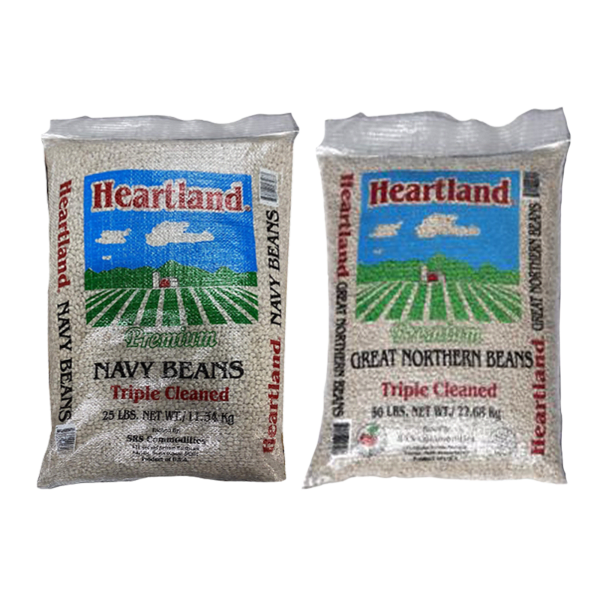 25lb Case of Packer Dried Beans (Great Northern or Navy)