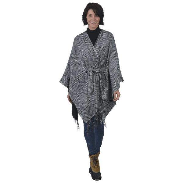 MorningSave: H Halston Oversized Check-to-Houndstooth Belted Reversible ...