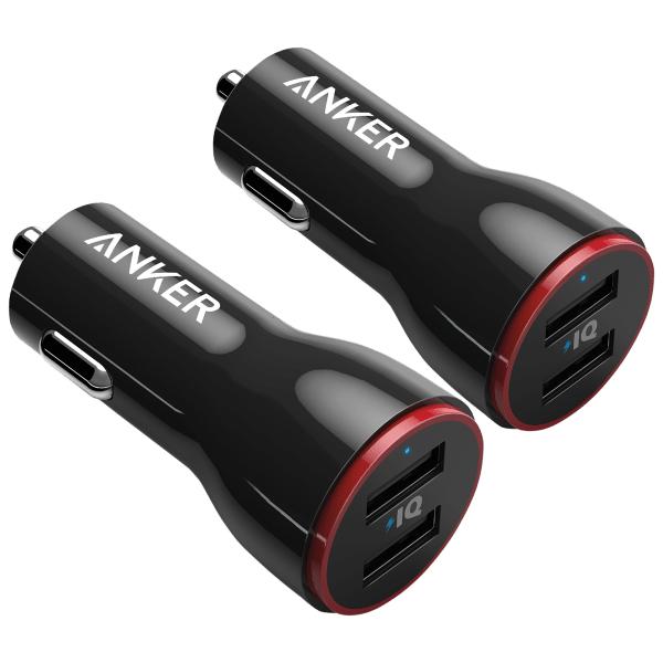 2-Pack: Anker PowerDrive 2 24W 2-Port Car Charger