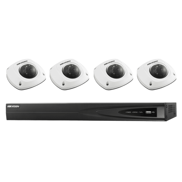 Hikvision Home Surveillance System with 4 Cameras