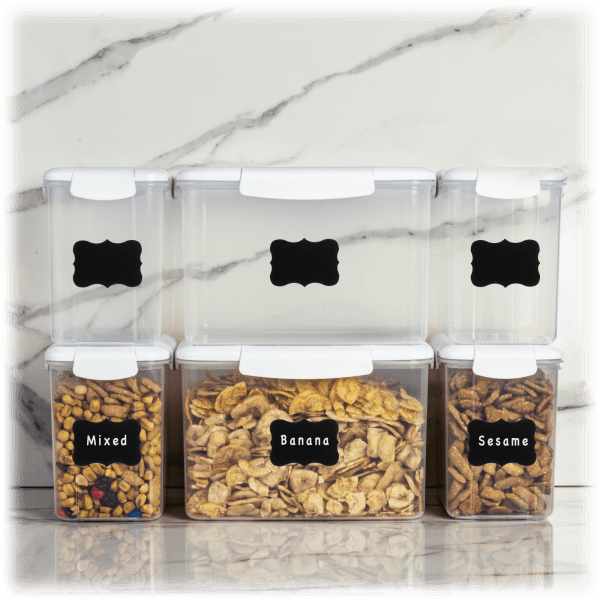 MorningSave Finedine 12Piece Plastic Kitchen Pantry Storage Containers