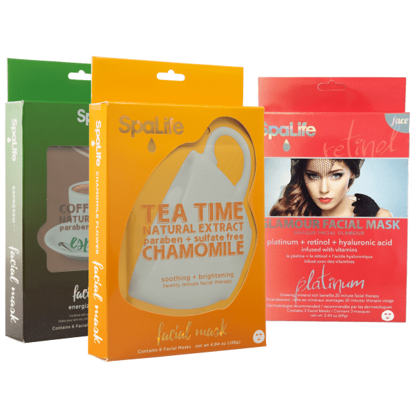 18-Pack: SpaLife Facial Mask Variety Pack