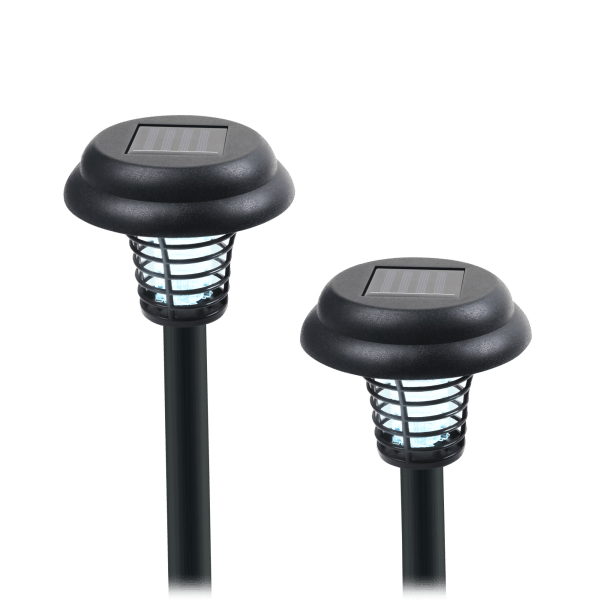 MorningSave 2 Pack Brookstone Solar Powered LED Bug Zapper Stake Lights