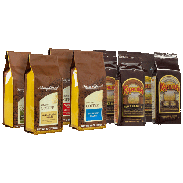 96oz Ground Assorted Flavored Coffee or 126 Count Flavored Single Serve Coffee