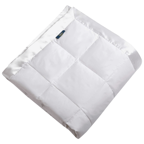 Serta® White Goose Feather and Down Fiber Blanket