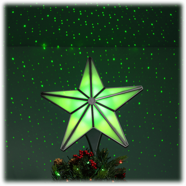 Morningsave: Blisslights Laser Star Projection Christmas Tree Topper