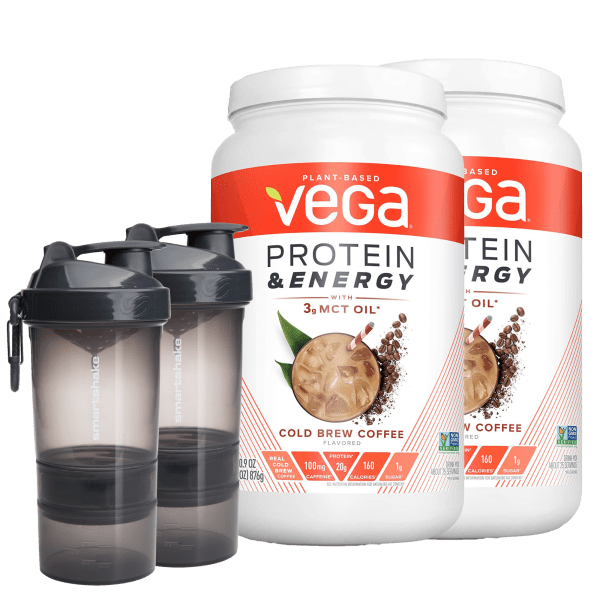 2-Pack: VEGA Protein & SmartShake Bundle (2 Protein Jars + 2 SmartShake Bottles)