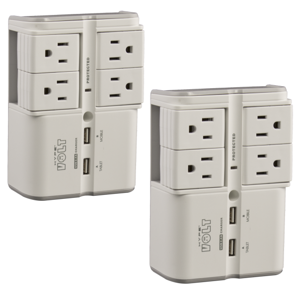 2-for-Tuesday: Hype Swivel Surge Protectors with Two USB Ports