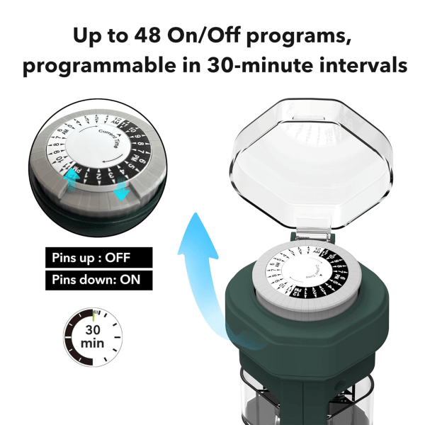 SideDeal: 2-Pack: HBN 24 Hour Mechanical Outdoor Timer