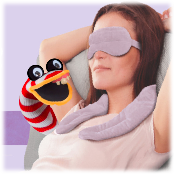 Meh Mahli Weighted Hot/Cold Neck Wrap and Eye Mask with Aromatherapy