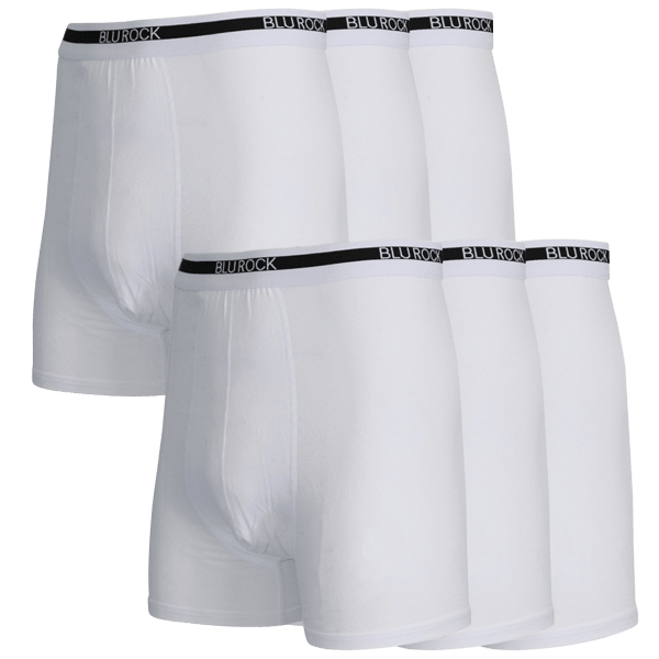 thumbnail image 2 of Marc Luis New York Men's Stretchy Cotton Boxer Briefs - 6-Pack (Size 4) 2 of 3