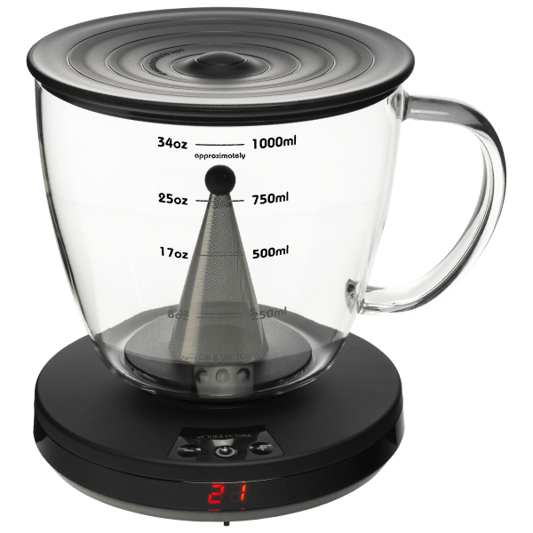 Victor & Victoria TaC brew Coffee Pot, Filter and Timer