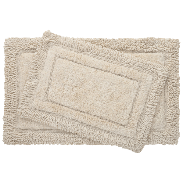 MorningSave: Savoy Shaggy 2-Piece Cotton Bath Rug Set