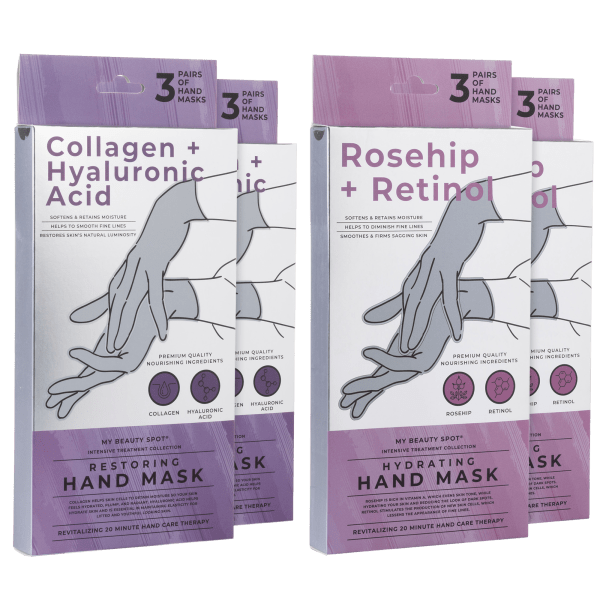 6-Pack: My Beauty Spot Hand Masks (Restoring Collagen or Hydrating Retinol)