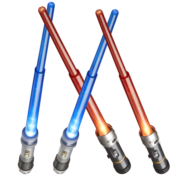 4-Pack of Star Wars Jedi and Sith Apprentice Lightsabers