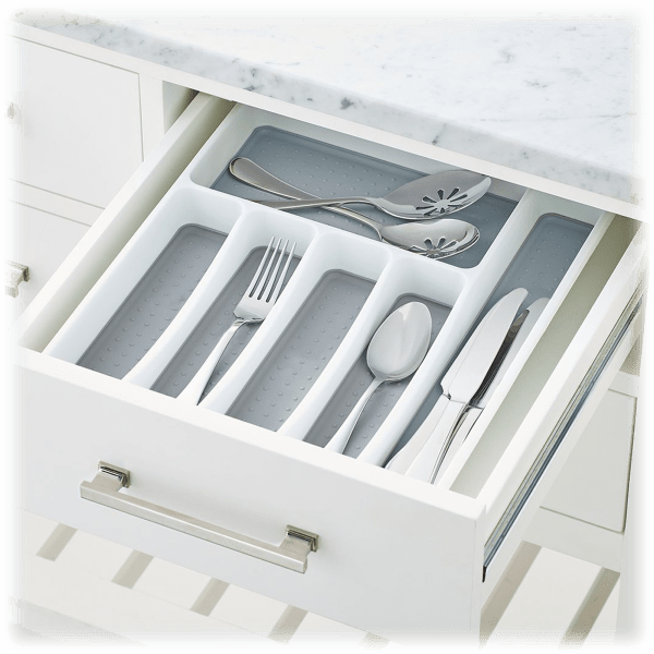 SideDeal Farberware 6 Section Flatware Organizer with Nonskid Interior