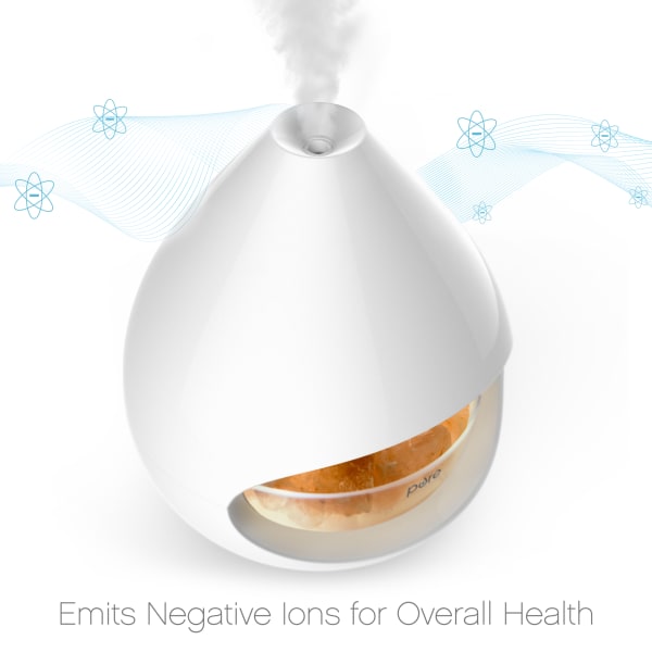 MorningSave PureGlow Crystal 2in1 Himalayan Salt Lamp & Ultrasonic