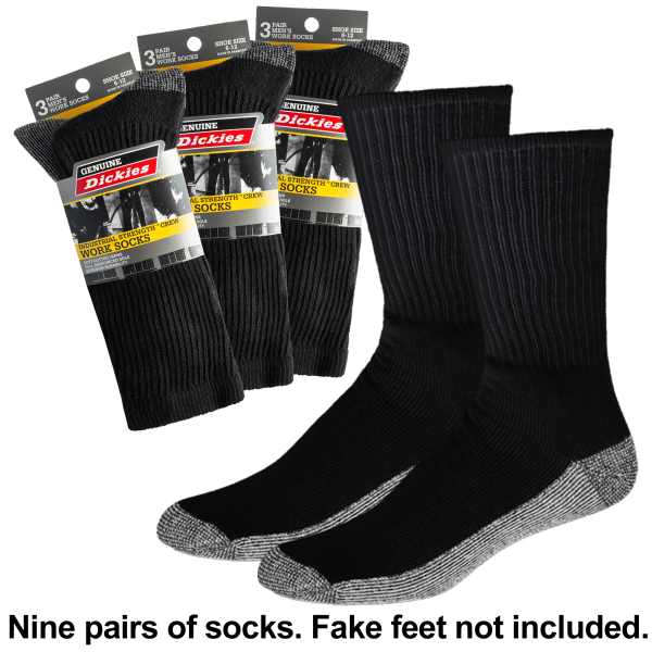 9-Pack: Dickies Work Socks
