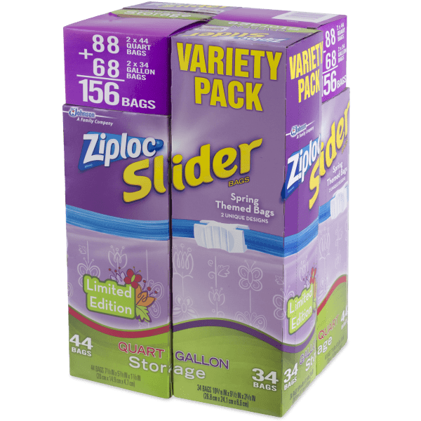 Ziploc 156-Count Variety Pack
