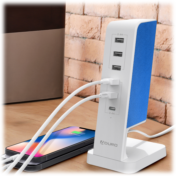 MorningSave Aduro PowerUp Flair Charging Station with 6 USB Ports