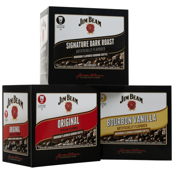 54-Pack: Jim Beam Single Serve Flavored Coffee