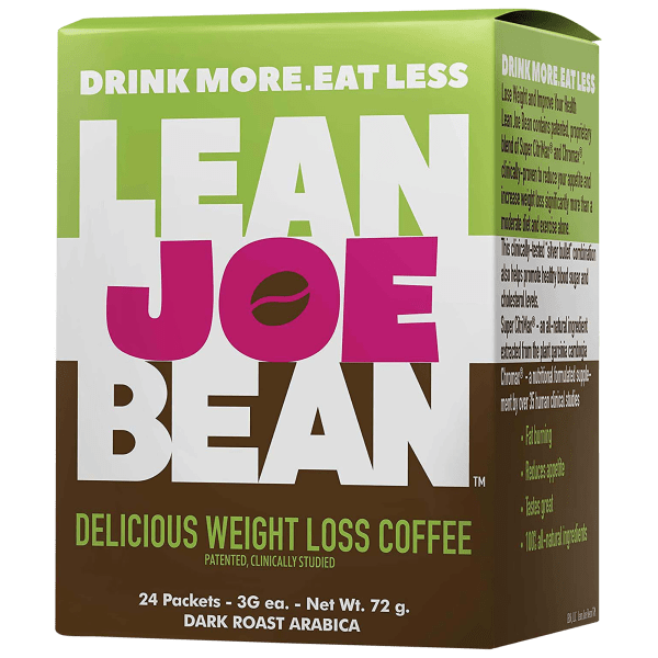 24-Pack: Lean Joe Bean Instant Keto Coffee for Weight Loss | Slimming & Detox