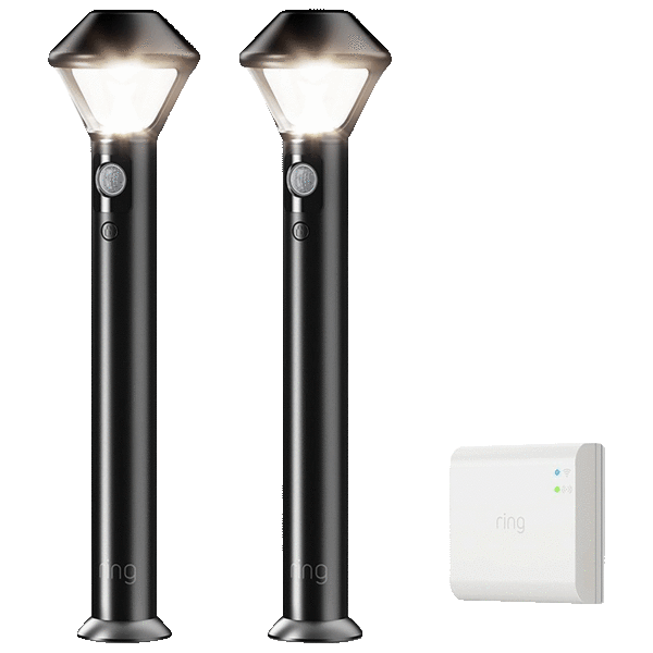 Ring LED Motion Activated Outdoor Battery Path Area Lights w/ FREE Smart Bridge