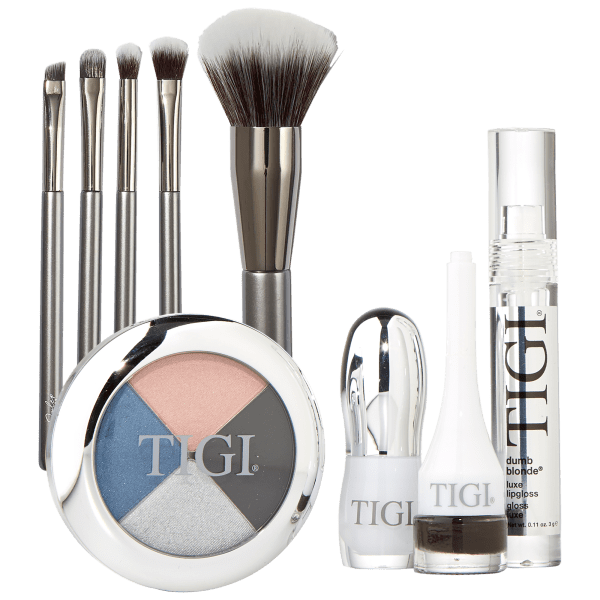 TIGI 4-Piece Makeup Set with Julep 5-Piece Beloved Basics Makeup Brushes