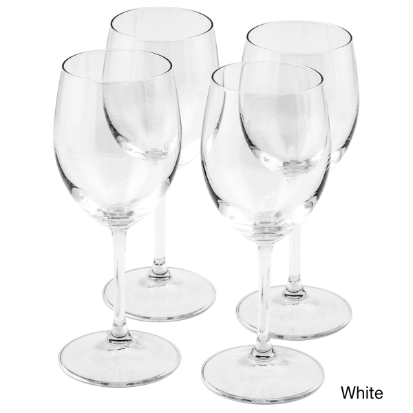 4-Pack: Bormioli Rocco Momenti Wine Glasses (White)
