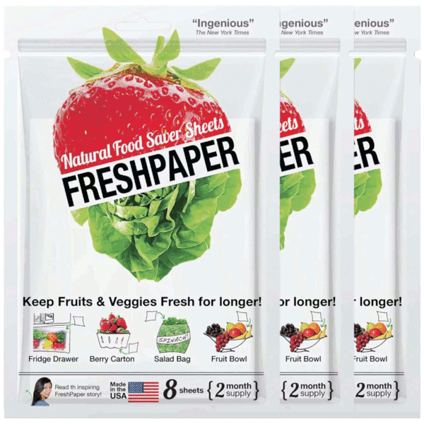 24-Pack: FreshPaper Food Saver Sheets for Produce & Bread/Baked Goods