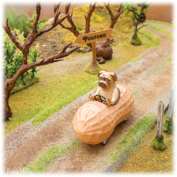 Meh 2Pack Racing Possum & Pug in Peanuts