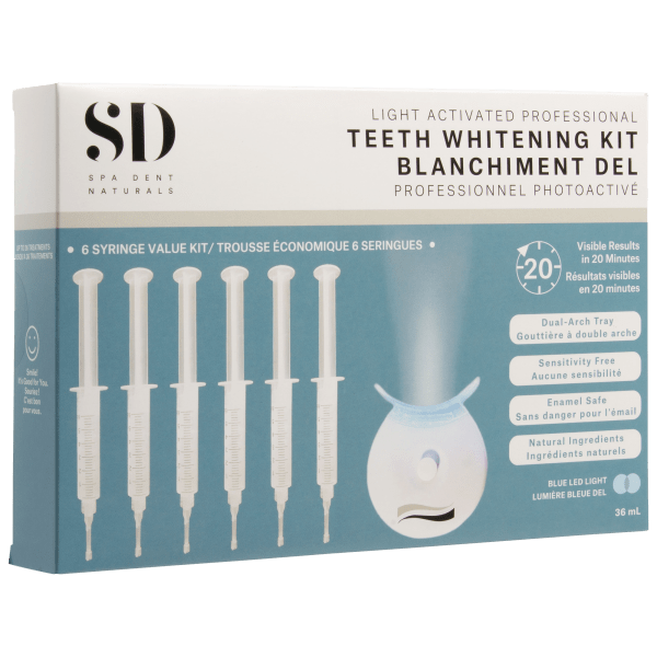 Meh Spa Dent Naturals Light Activated Professional Teeth Whitening Kit