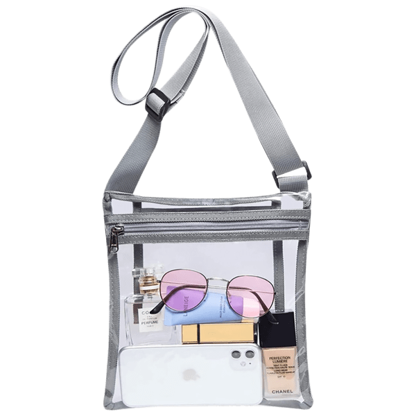 SideDeal 2Pack Stadium Approved Clear Crossbody Bags for Men and