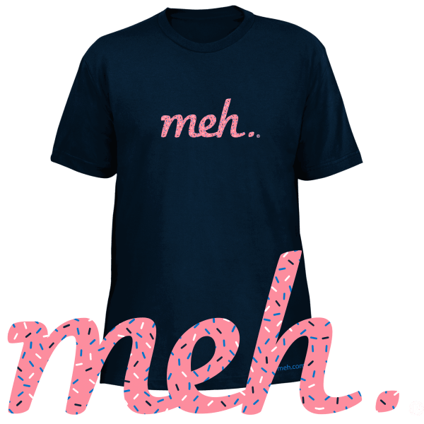 Meh Shirt with Frosting and Sprinkles