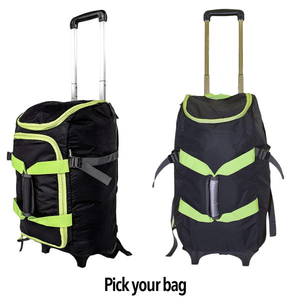 4-in-1 Rolling Luggage/Duffel/Backpack/Dolly