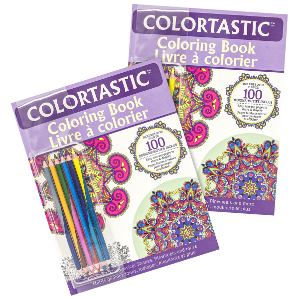 MorningSave: 2-Pack: Colortastic Coloring Books with Colored Pencils